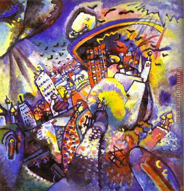 Moscow I painting - Wassily Kandinsky Moscow I art painting